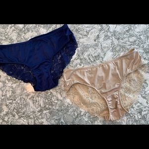 INC Large silky panties with Lacy booty.